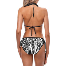 Load image into Gallery viewer, 6 Colors - Ti Amo I love you - Exclusive Brand - Black &amp; White - Zebra - Choice of Strap Color - Bikini Swimsuit Ti Amo I love you
