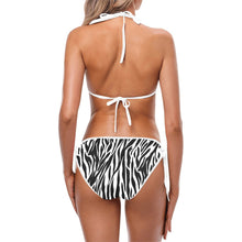 Load image into Gallery viewer, 6 Colors - Ti Amo I love you - Exclusive Brand - Black &amp; White - Zebra - Choice of Strap Color - Bikini Swimsuit Ti Amo I love you
