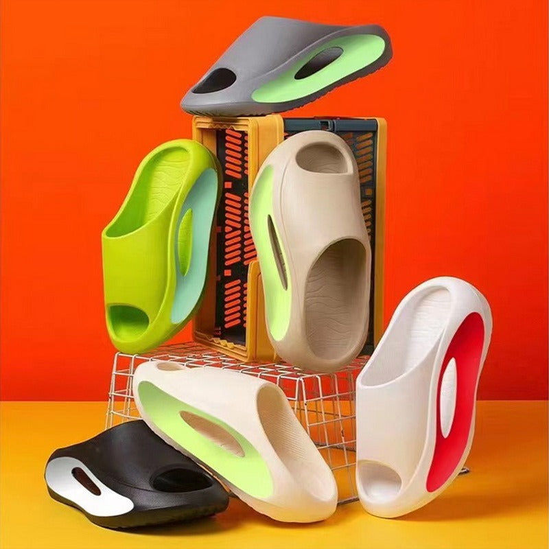 6 Colors - Womens / Mens / Big Kids - Peep Toe  Summer Hollow Unisex Sports Beach Slipper Shoes Ti Amo I love you