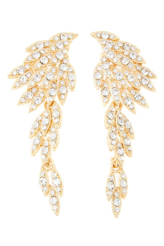 Rhinestone Multi Layered Earrings