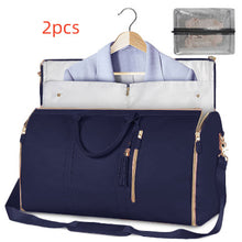Load image into Gallery viewer, Womens Large Capacity Travel Duffle Bag  Folding Suit Bag Waterproof Clothes Handbag Totes

