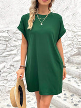 Load image into Gallery viewer, Round Neck Short Sleeve Mini Dress
