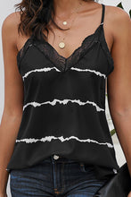 Load image into Gallery viewer, Shiny Lace Detail V-Neck Cami
