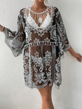 Load image into Gallery viewer, Lace Round Neck Cover-Up
