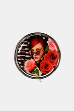 Load image into Gallery viewer, Nicole Lee USA Print Metallic Circular Small Pill Case
