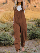 Load image into Gallery viewer, Double Take Full Size Sleeveless V-Neck Pocketed Jumpsuit
