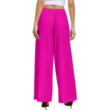 Load image into Gallery viewer, Ti Amo I love you - Exclusive Brand  - Hollywood Cerise - Women&#39;s Wide Leg Pants - Sizes XS-6XL
