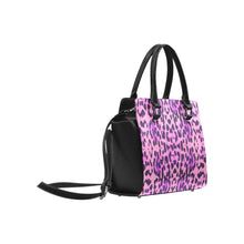 Load image into Gallery viewer, Ti Amo I love you - Exclusive Brand - Can Can &amp; Medium Plum Jaguar Spots - Classic Shoulder Handbag
