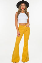 Load image into Gallery viewer, Bell Bottoms in Mustard- Inseam 32
