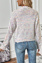 Load image into Gallery viewer, White Multicolor Confetti Sweater Cardigan
