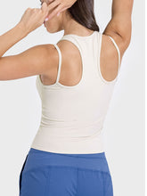 Load image into Gallery viewer, Cutout Round Neck Racerback Active Tank
