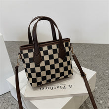 Load image into Gallery viewer, Fashion Houndstooth Portable Checkerboard Shoulder HandbagTotes
