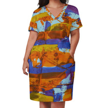 Load image into Gallery viewer, Ti Amo I love you - Exclusive Brand - Knee Length - Loose Pocket Dress - Size S-5XL
