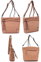 Load image into Gallery viewer, Fashion Multi Zip Pocket Crossbody Bag
