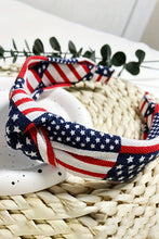 Load image into Gallery viewer, Navy Blue Flag Day Knotted Headband
