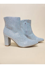 Load image into Gallery viewer, DR-FL-ICEBERG- Rhinestone PU Leather Casual Boots
