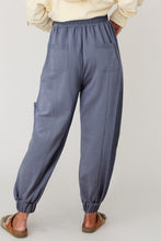 Load image into Gallery viewer, Wild Wind Mineral Wash Multi Pockets Lace-up Waist Harem Pants
