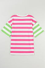 Load image into Gallery viewer, Striped Round Neck Half Sleeve T-Shirt
