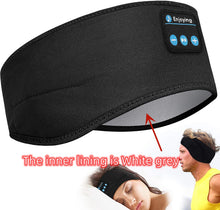 Load image into Gallery viewer, Wireless Bluetooth Sleeping Headphones Headband Thin Soft Elastic Comfortable Music Ear Phones Eye Mask For Side Sleeper Sports
