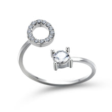 Load image into Gallery viewer, Womens New Design Adjustable 26 Initial Letter Ring Fashion Simple Elegant Jewelry
