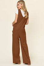 Load image into Gallery viewer, Double Take Full Size Sleeveless Wide Leg Jumpsuit with Pockets
