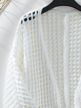 Load image into Gallery viewer, Openwork Open Front Long Sleeve Cardigan
