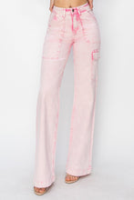 Load image into Gallery viewer, RISEN Full Size High Rise Wide Leg Cargo Pocket Jeans
