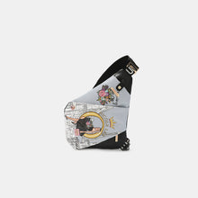 Load image into Gallery viewer, Nicole Lee USA Vegan Leather Leopard &amp; Lip Pattern Crossbody Bag
