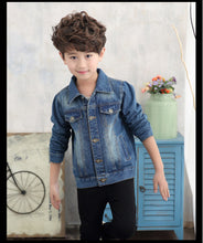 Load image into Gallery viewer, Toddler / Kids - Boys / Girls -  Ripped Denim Jacket
