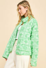 Load image into Gallery viewer, Davi &amp; Dani Vintage Print Open Front Jacket with Pockets
