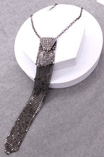 Load image into Gallery viewer, RHINESTONE TIE DROP NECKLACE
