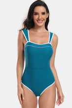 Load image into Gallery viewer, Contrast Trim Wide Strap One-Piece Swimwear
