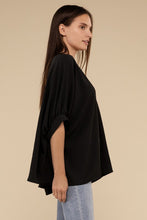 Load image into Gallery viewer, Woven Airflow V-Neck Puff Half Sleeve Top
