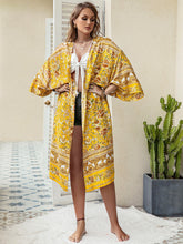 Load image into Gallery viewer, Plus Size Printed Open Front Longline Cardigan
