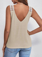 Load image into Gallery viewer, Full Size Lace Detail V-Neck Tank
