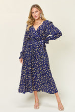 Load image into Gallery viewer, Double Take Full Size Tie Back Flounce Sleeve Dress
