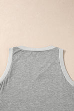 Load image into Gallery viewer, Gray Ribbed V Neck Tank
