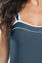 Load image into Gallery viewer, Contrast Trim Wide Strap One-Piece Swimwear
