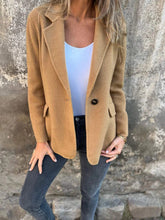 Load image into Gallery viewer, Womens Button Lapel Short Blazer Jacket Outwear
