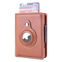 Load image into Gallery viewer, Mens Rfid Card Holder Wallets Money Bag Black Short Purse Small Leather Slim Wallets Mini Wallets For Airtag
