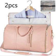 Load image into Gallery viewer, Womens Large Capacity Travel Duffle Bag  Folding Suit Bag Waterproof Clothes Handbag Totes
