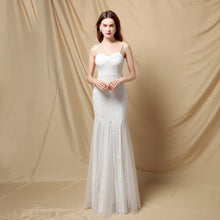 Load image into Gallery viewer, Bridal / Prom / Mother of the Bride -  Spaghetti Strap Long Slim-fit Mermaid Bridal Dress
