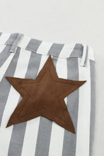 Load image into Gallery viewer, Stripe Star Embellished Western Flare Jeans
