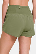 Load image into Gallery viewer, Zenana High-Waisted Zippered Back Pocket Active Shorts
