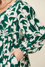 Load image into Gallery viewer, Double Take Full Size Printed Ruffle Hem Dress with Pocket

