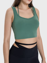 Load image into Gallery viewer, Crisscross Square Neck Active Tank
