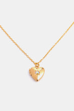 Load image into Gallery viewer, Zircon Heart Shape 14K Gold-Plated Pendant Necklace
