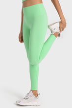 Load image into Gallery viewer, 7 Colors - High-Rise Wide Waistband Yoga Leggings - Sizes 3/4-11/12 Ti Amo I love you
