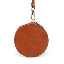 Load image into Gallery viewer, 7 Colors - Leather Round  Coin Purse - Small Retro Ladies Zipper Wallet Ti Amo I love you
