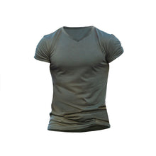 Load image into Gallery viewer, 7 Colors - Men&#39;s Outdoor Solid Color V-Neck T-Shirt Casual - Sizes S-3XL Ti Amo I love you
